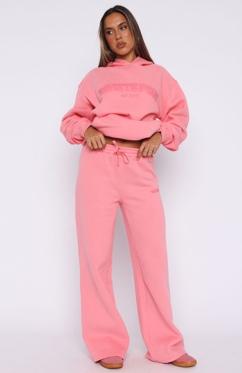 Don't Even Try Wide Leg Sweatpants Melon