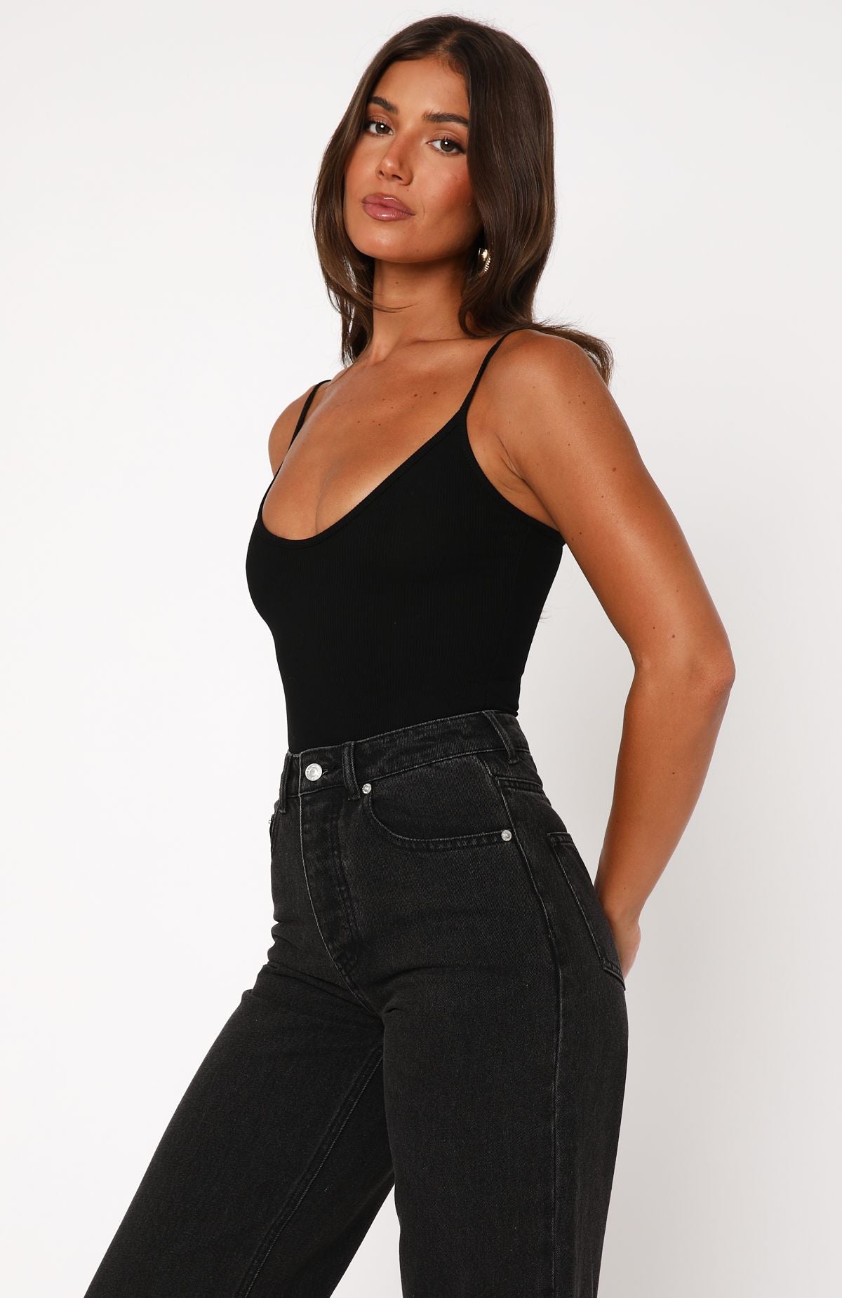 Nobody But Me Bodysuit Black