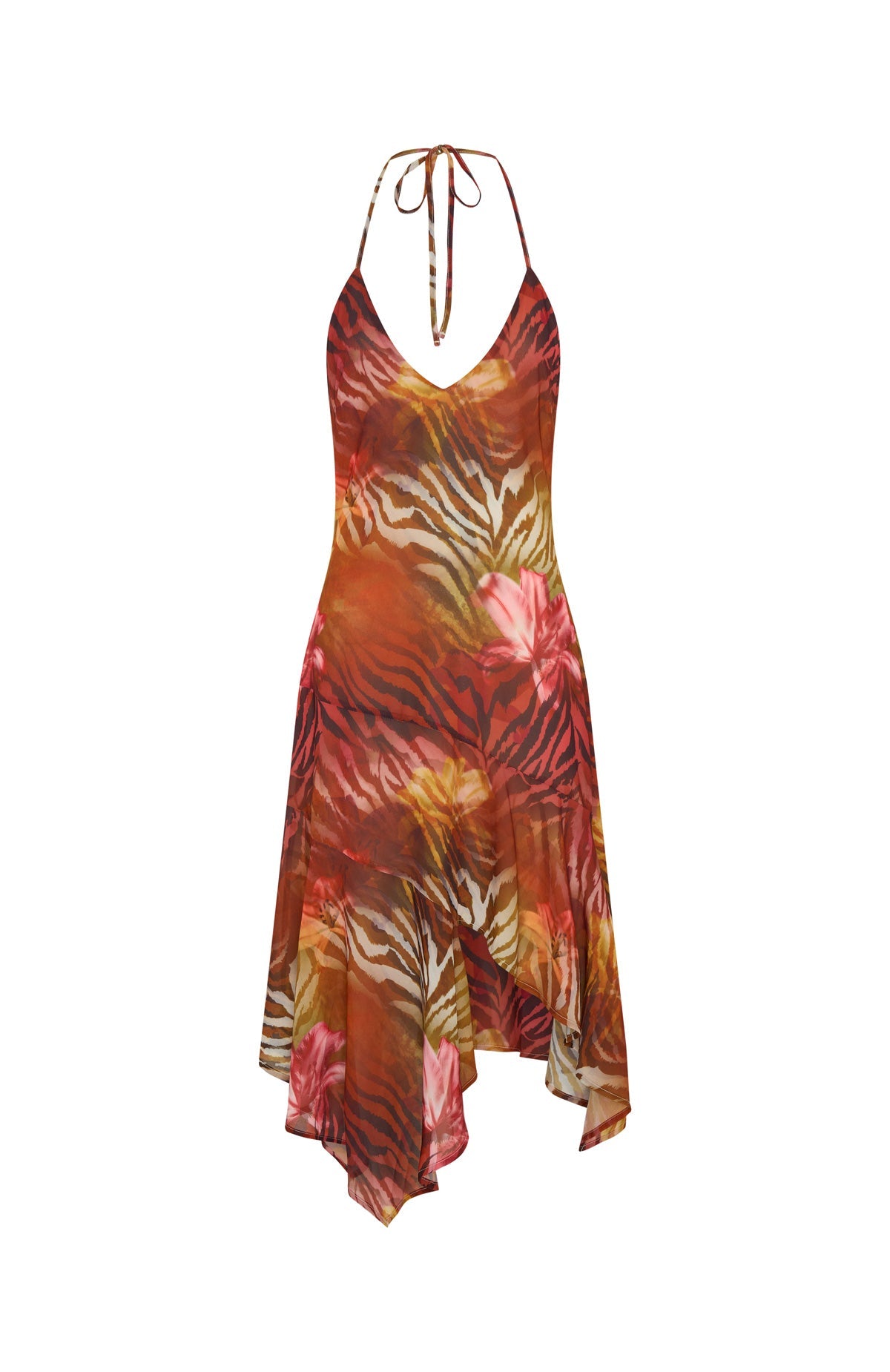 On His Mind Midi Dress Wild Ember