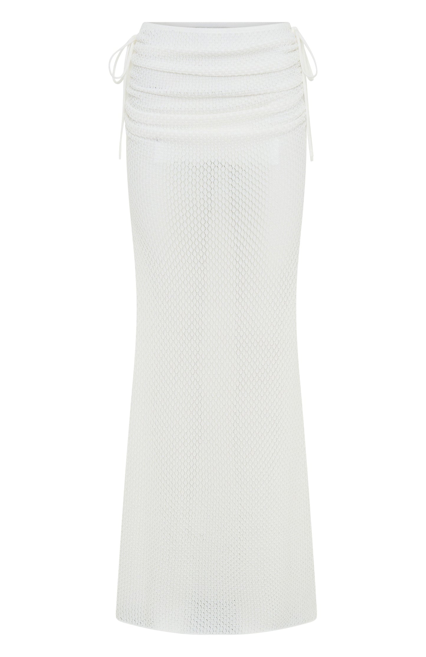 Stand And Stare Knit Maxi Skirt White